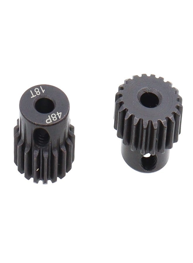 Treehobby 4PCS Metal Steel 48P Pinion Gear Sets 17T 18T 19T 20T fit 3.175mm RC Motor Shaft Gears Compatible with Arrma HPI Kyosho Losi Axial Traxxas Tamiya Associated 1/10 RC Car Monster Truck Buggy - Image 5